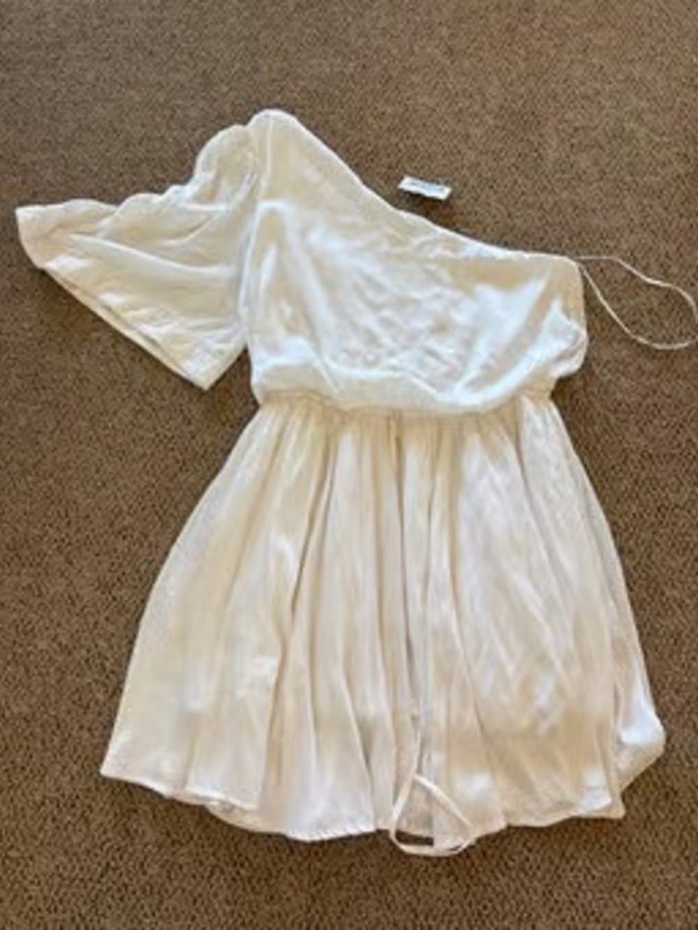 NEW WITH TAG! MUSTARD SEED SIZE SMALL S WHITE MINI DRESS LOT5840*